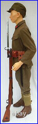 Japanese Asian Military Mannequin, EXTRA SMALL Sizes, 5'6 Tall, Museum Quality