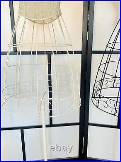LOT 2! Metal Wire Frame Freestanding Dress Form Rack Mannequin 5' FEMALE