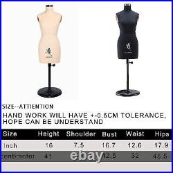 Lavandeform Half Scale Dress Form 12 Miniature Sewing Half Size Mannequin. Stra