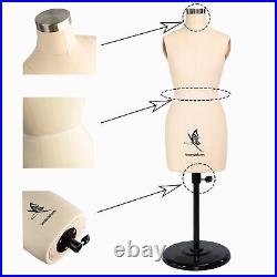 Lavandeform Half Scale Dress Form 12 Miniature Sewing Half Size Mannequin. Stra