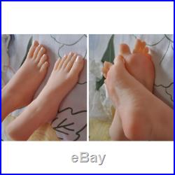 Lifelike top quality silicone girl feet mannequin arbitrarily bent/posed/soft F5