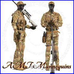 MALE FULL BODY MANNEQUINS FLEXIBLE ARTICULATED ARMS, BLACK HIGH END mannequin