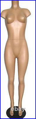 MN-236 Fleshtone Brazilian Plastic Headless Full Body Female Mannequin Form