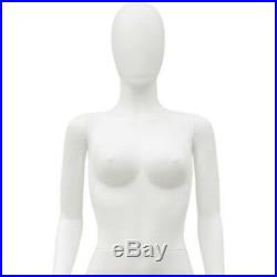 MN-277 White Plastic Busty Egghead Abstract Ladies Female Full Size Mannequin
