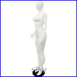 MN-277 White Plastic Busty Egghead Abstract Ladies Female Full Size Mannequin