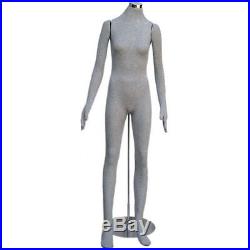 MN-403 Grey Soft Flexible Bendable Headless Female Body Mannequin Form