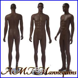 Male African manikin full body mannequin+stand, Display men manikin-W2-2