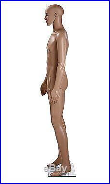 Male Caucasian Complexion Plastic Mannequin Height 6' 2½ With Base