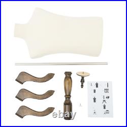 Male Dress Form Mannequin Torso Half Body Clothes Display with Adjustable Height