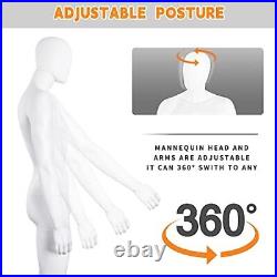 Male Dress Form Model Mannequin Full Body Adjustable 73 inch