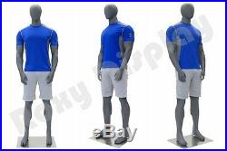 Male Fiberglass Egghead Athletic style Mannequin Dress Form Display #MZ-HEF00EG