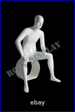 Male Fiberglass Eye Catching Abstract Mannequin Dress Form Display #MD-XDM06