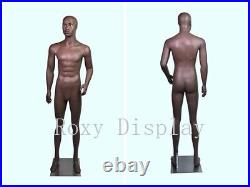 Male Fiberglass Mannequin Chocolate Muscular Dress Form Display #38MDP