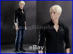 Male Fiberglass Realistic Mannequin Dress From Display standing pose #MZ-WEN6