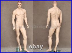 Male Fiberglass Realistic Mannequin with Molded Hair Dress Form Display #MZ-WEN2
