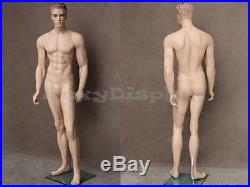 Male Fiberglass Realistic Mannequin with Molded Hair Dress From Display #MZ-WEN3