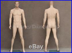 Male Fiberglass Realistic Mannequin with Molded Hair Dress From Display #MZ-WEN8