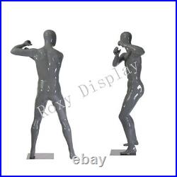 Male Fiberglass Sport Athletic style Mannequin Dress Form Display #MC-FM-SKB