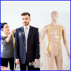 Male Full Body Realistic Mannequin Display Head Turns Dress Form withBase M97