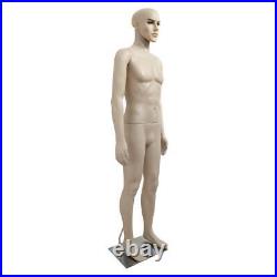 Male Full Body Realistic Mannequin Display for Dress Form with Base 183CM