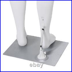 Male Mannequin Dress Form 73 Adjustable Mannequin Full Body Stand withBase White