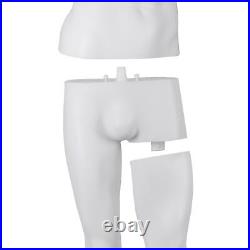 Male Mannequin Dress Form 73 Adjustable Mannequin Full Body Stand withBase White