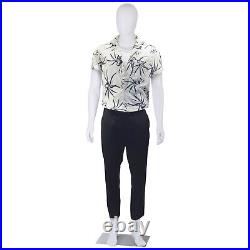 Male Mannequin Dress Form 73 Adjustable Mannequin Full Body Stand withBase White