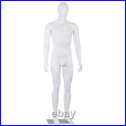 Male Mannequin Dress Form 73 Adjustable Mannequin Full Body Stand withBase White