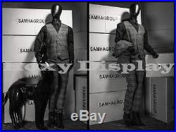 Male Mannequin Dress Form Display With flexible head arms and legs #HM01BKEG-MZ