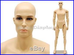 Male Mannequin Dress Form Display With flexible head arms and legs #MD-Z-MFXF