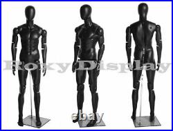 Male Mannequin Dress Form Display With flexible head arms and legs #MZ-HM01BKEG
