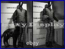 Male Mannequin Dress Form Display With flexible head arms and legs #MZ-HM01BKEG
