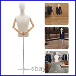 Male Mannequin Dress Form Torso with Stand for Clothing Display NEW