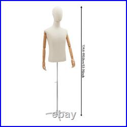 Male Mannequin Dress Form Torso with Stand for Clothing Display NEW