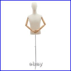 Male Mannequin Dress Form Torso with Stand for Clothing Display NEW