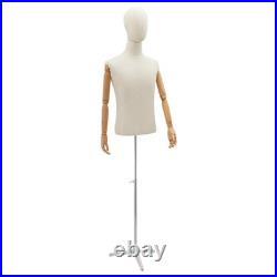 Male Mannequin Dress Form Torso with Stand for Clothing Display NEW