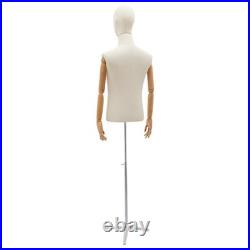 Male Mannequin Dress Form Torso with Stand for Clothing Display NEW