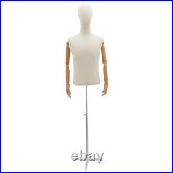 Male Mannequin Dress Form Torso with Stand for Clothing Display NEW