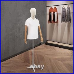 Male Mannequin Dress Form Torso with Stand for Clothing Display NEW