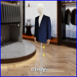 Male Mannequin Dress Form Torso with Stand for Clothing Display NEW