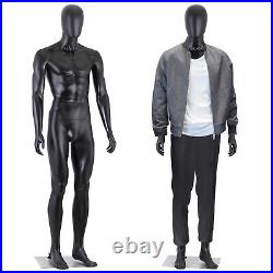 Male Mannequin Full Body Dress Form Adjustable 73 Realistic Detachable Display