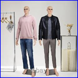 Male Mannequin Full Body Dress Form Sewing Dress Model Stand Adjustable 73 Inch