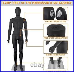 Male Mannequin Full Body Maniquine Model Stand Adjustable 73 inch