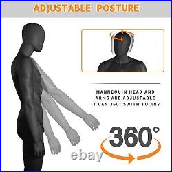 Male Mannequin Full Body Maniquine Model Stand Adjustable 73 inch