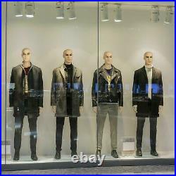 Male Mannequin Full Body PE Realistic Display Head Turns Form with Base US SHIP