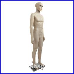 Male Mannequin Full Body PE Realistic Shop Display Head Turns Dress Form Model