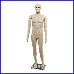 Male Mannequin Full Body PE Realistic Shop Display Head Turns Dress Form Model