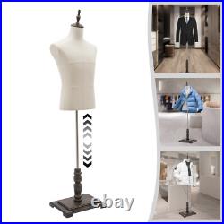Male Mannequin Model with Stand, Half-length Model, Mannequin Dress Form
