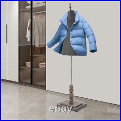 Male Mannequin Model with Stand, Half-length Model, Mannequin Dress Form, Black