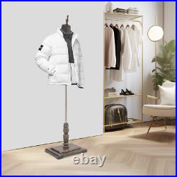 Male Mannequin Model with Stand, Half-length Model, Mannequin Dress Form, Black